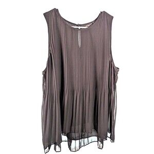 Apt 9 women's black sleeveless top XL preowned